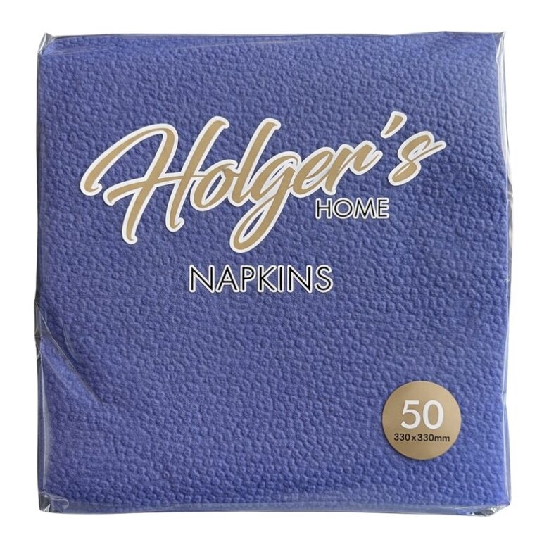 HOLGER'S salvetes 33x33cm, 50gb, 1 slānis, tumši zilas